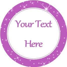 Any Occasion Your Text Stickers Purple Sparkle