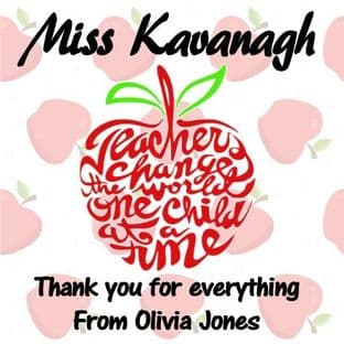 Apple Design Teacher Coaster