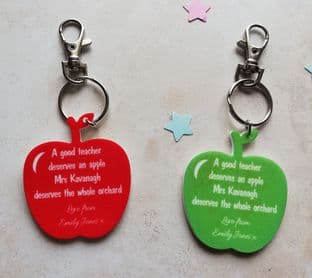Apple Teacher Keyring