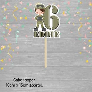 Army Solider Cake Topper