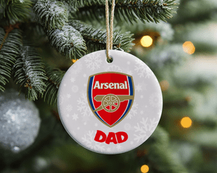 Arsenal FC Acrylic Christmas Ornament Decoration