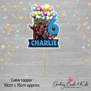 Avengers Cake Topper