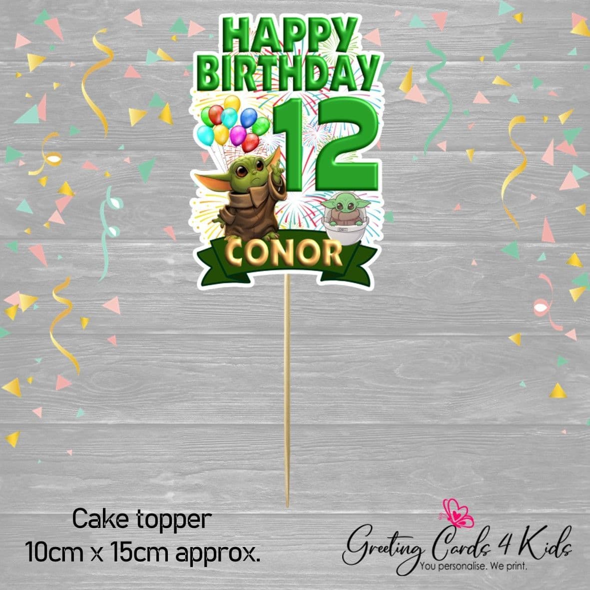 Baby Yoda Cake Topper