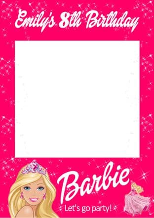 Barbie Selfie Frame - any occasion