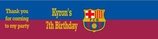 Barcelona FC Bottle Label Wrapper