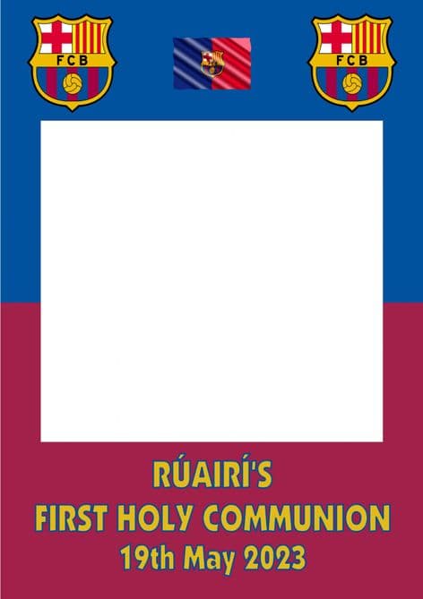 Barcelona FC Selfie Frame - any occasion