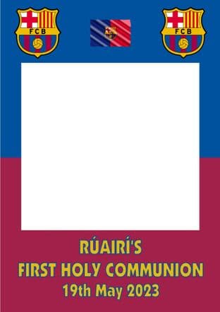 Barcelona FC Selfie Frame - any occasion