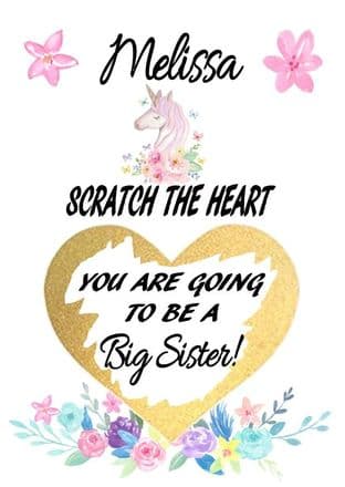 Big Sister reveal card