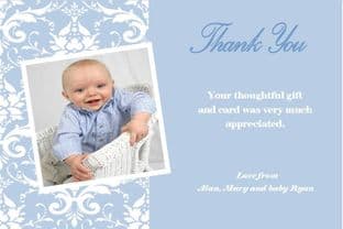 Birth Announcement / Thank You Card Boy Design 6