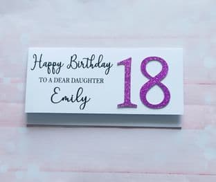 Birthday Gift Wallet Glitter Number