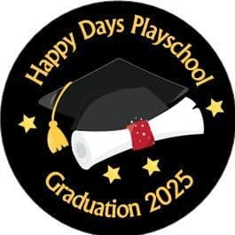Black Gold Stars Graduation Cupcake Topper