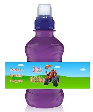 Blaze and the Monster Machines Bottle Label Wrapper.