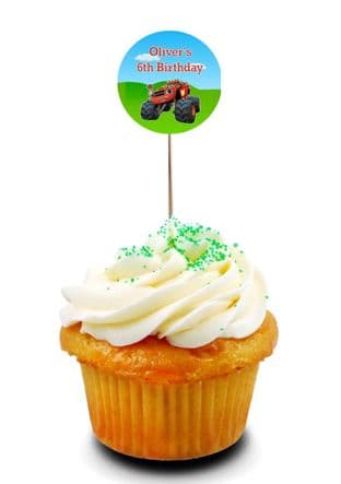 Blaze & the Monster Machines Cupcake Picks/Toppers