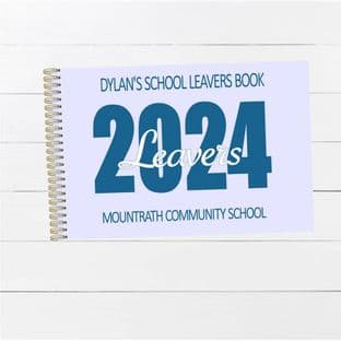 Blue ANY YEAR Wire Bound Leaver Book