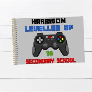 Blue Gamer Wire Bound Leaver Book