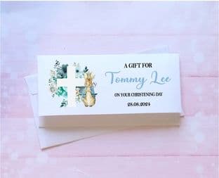 Blue Rabbit Christening Gift Wallet