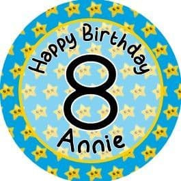 Blue with Yellow Star Any Age