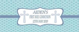 Boy Communion Chocolate Candy Bar Wrapper Design 3