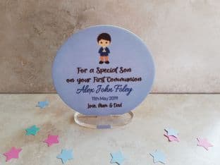 Boy Communion Plaque