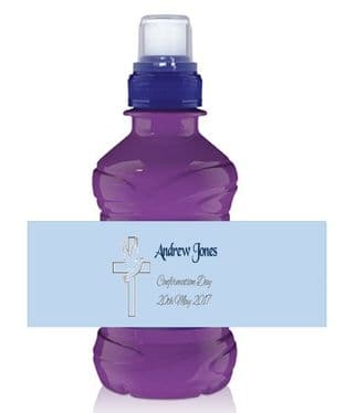Boy Confirmation Bottle Wrapper Design 2