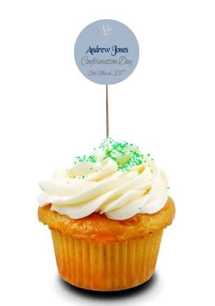 Boy Confirmation Cupcake Topper 2