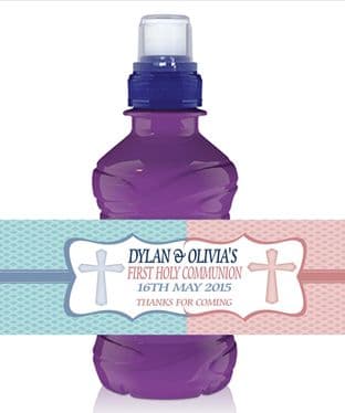 Boy / Girl Communion Bottle Label Wrapper