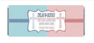 Boy Girl Communion Chocolate Candy Bar Wrapper
