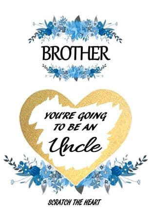 Brother pregnancy reveal card