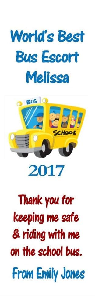 Bus Escort Bookmark