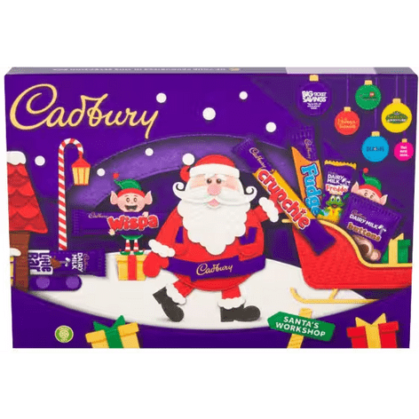 Cadbury Small Selection Box Label - Digger Tractor Theme