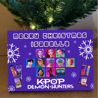 Cadbury Small Selection Box Label - KPop Demon Hunters