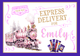 Cadbury Small Selection Box Label - Pink Train