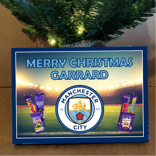 Cadbury Small Selection Box Label - Soccer Theme Any Crest