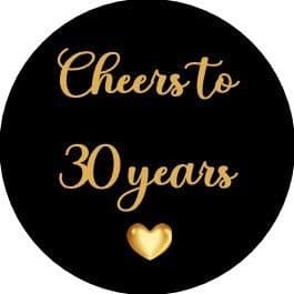 Cheers To Years Any Age Gold
