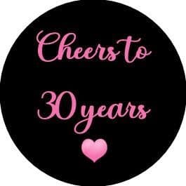 Cheers To Years Any Age Pink