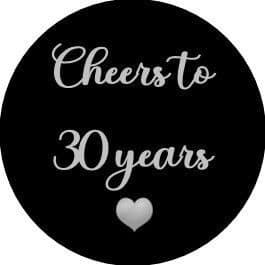 Cheers To Years Any Age Silver Grey