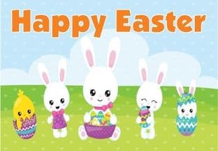 Chick & Bunnies Chocolate Candy Bar Wrapper