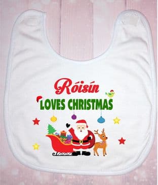 Christmas Bib Loves Christmas