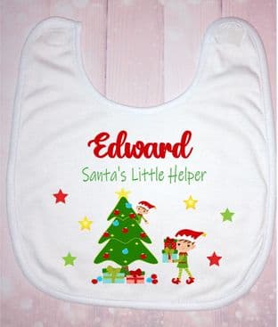 Christmas Bib Santa's Helper