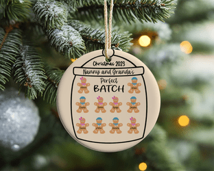 Christmas Cookie Jar Grandkids Ornament