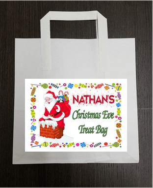 Christmas Eve Treat Bag & Personalised Sticker