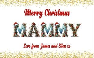 Christmas Galaxy Mammy Chocolate Bar Wrapper