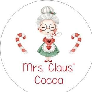 Christmas Mrs Claus' Cocoa Sticker Design 2