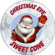 Christmas Santa Waving Sticker