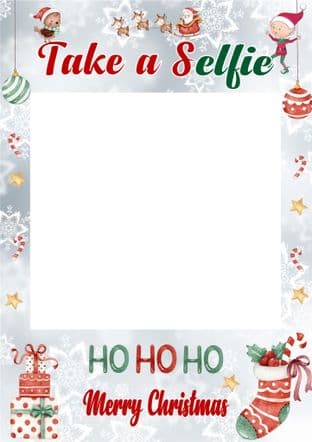 Christmas Selfie Frame HoHoHo