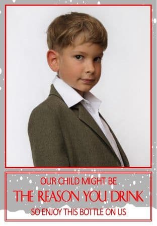 Christmas Wine Label Design 11 - Teacher