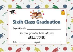 Class Graduation Certificate