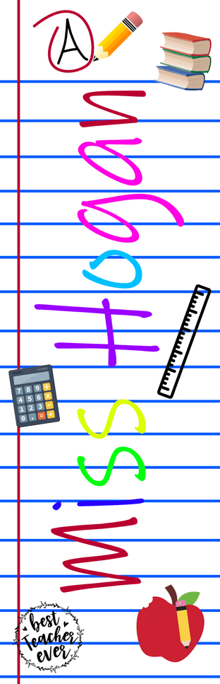Copy Theme Teacher Bookmark