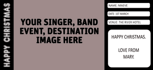 CUSTOM ANY OCCASION Ticket Gift