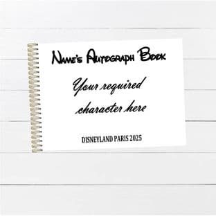 Custom Character Wire Bound Autograph Book